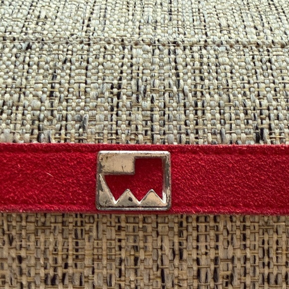 VINTAGE red suede Roper belt - Picture 9 of 12